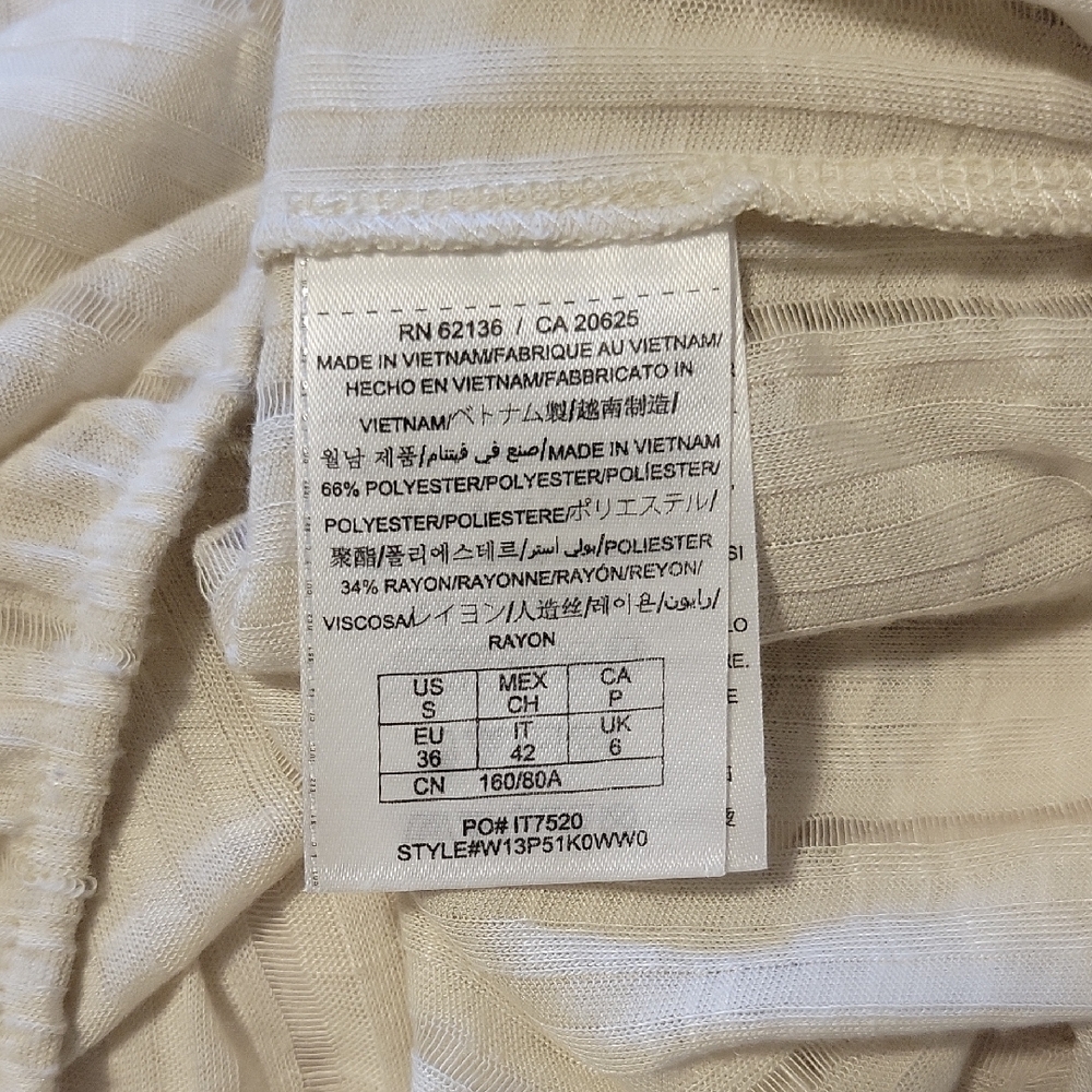 Guess Ivory Button-Front Blouse - Picture 4 of 4